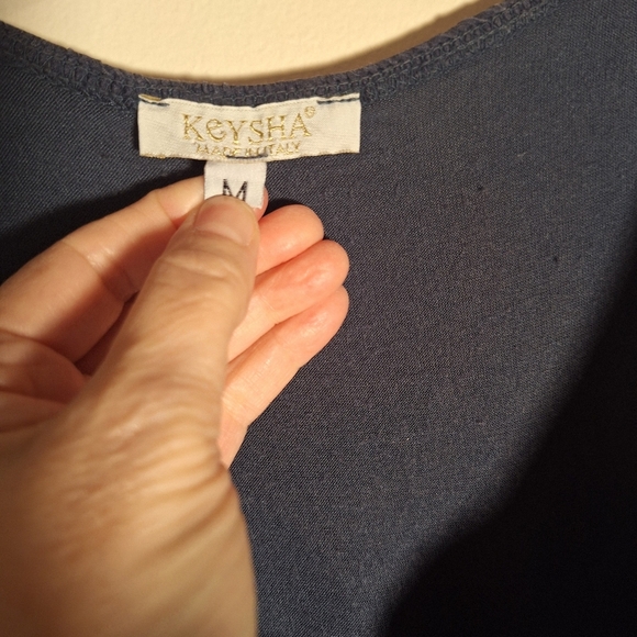 Keysha Silk Blend Babydoll Style Top Made in Italy Ladies Med Whimsigoth Hippie - Picture 7 of 7